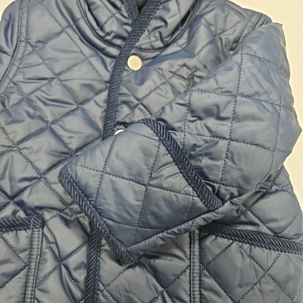 Polo Ralph Lauren‎ 6 Months Navy Blue Quilted Fleece Lined Hooded Barn Bunting